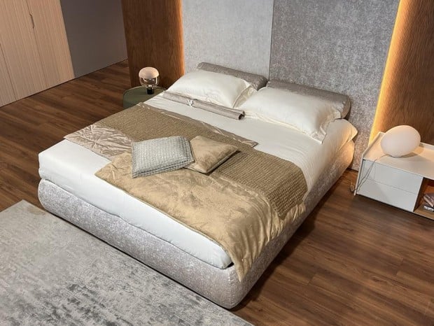 Oggioni Letto matrimoniale con contenitore Round + Plus